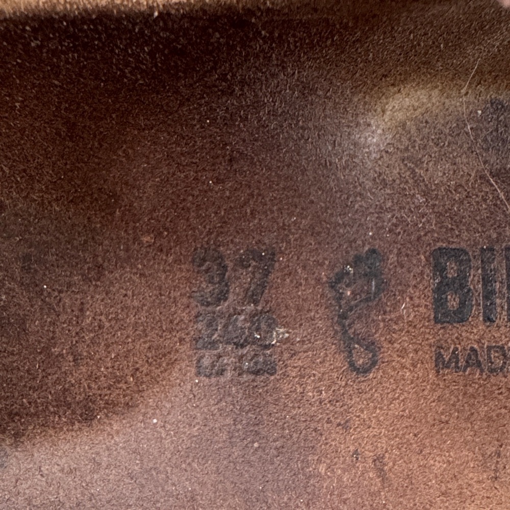 Birkenstock Dark Brown Leather Sandals - Picture 4 of 5